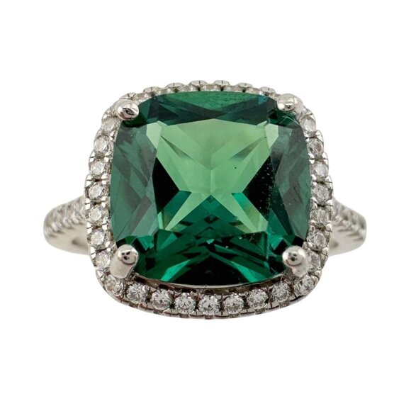 3.56 Carat Lab Created Pariaba Color Change Ring Size 8 - Picture 1 of 16